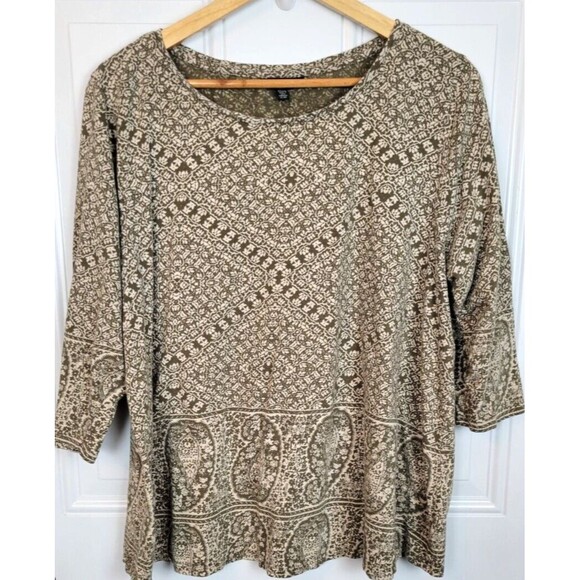 Lucky Brand Tops - Lucky Brand Womens Plus Size Paisley Top Size 2X